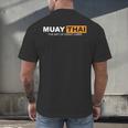 Muay Thai The Art Of Eight Limbs Kickboxing And MMA Fighter Men's Back Print T-Shirt