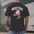 Muay Thai Art For Girls Kids Women Mixed Martial Arts Men's Back Print T-Shirt