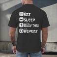 Muay Thai Boxing Thai Boxer Thai Kickboxing Men's Back Print T-Shirt Muay Thai Boxing Thai Boxer Thai Kickboxing Men's Back Print T-Shirt