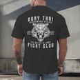 Muay Thai Thai Boxing Kickboxing Men's Back Print T-Shirt