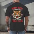 Muay Thai Thai Boxing Men's Back Print T-Shirt