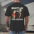 Muay Thai Boxing Men's Back Print T-Shirt Muay Thai Boxing Men's Back Print T-Shirt
