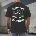 Muay Thai Brazil Brazilian Martial Arts Thai Men's Back Print T-Shirt