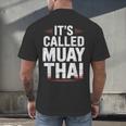Muay Thai Condition Humor Lifestyle Identity Training Men's Back Print T-Shirt