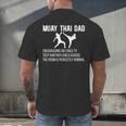 Muay Thai Dad Definition Muay Thai Father Men's Back Print T-Shirt Muay Thai Dad Definition Muay Thai Father Men's Back Print T-Shirt