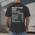 Muay Thai Dad Nutrition Facts Muay Thai Dad Men's Back Print T-Shirt
