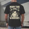 Muay Thai The Dance Of Warriors Muay Thai Men's Back Print T-Shirt