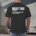 Muay Thai Definition Muay Thai Men's Back Print T-Shirt Muay Thai Definition Muay Thai Men's Back Print T-Shirt