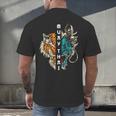 Muay Thai Dragon Tiger Men's Back Print T-Shirt Muay Thai Dragon Tiger Men's Back Print T-Shirt