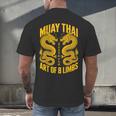 Muay Thai Dragons Thai Boxing Fighter Men's Back Print T-Shirt
