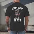 Muay Thai Elephant Kickboxing And Elephant Thai Men's Back Print T-Shirt