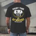 Muay Thai Elephant Martial Arts Thai Boxing Coach Lover Men's Back Print T-Shirt