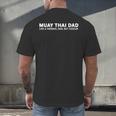 Muay Thai Father Muay Thai Dad Men's Back Print T-Shirt