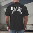 Muay Thai Fighter Fists MMA Club Martial Arts Fighting Coach Men's Back Print T-Shirt