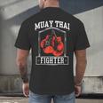 Muay Thai Fighter Hobby Boxing Martial Arts Men's Back Print T-Shirt