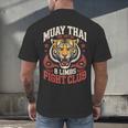 Muay Thai Fighter Tiger 8 Limbs Thai Boxing Men's Back Print T-Shirt Muay Thai Fighter Tiger 8 Limbs Thai Boxing Men's Back Print T-Shirt