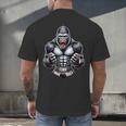 Muay Thai Gorilla Thai Boxing And Fighting Men's Back Print T-Shirt