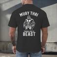 Muay Thai Gorilla Kickboxing And Gorilla Thai Boxing Men's Back Print T-Shirt
