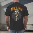 Muay Thai Hobby Martial Arts Fighter Boxing Men's Back Print T-Shirt
