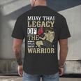 Muay Thai Legacy Of The Warrior Muay Thai Men's Back Print T-Shirt