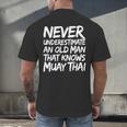 Muay Thai For Men Boys Dad Mixed Martial Arts Men's Back Print T-Shirt Muay Thai For Men Boys Dad Mixed Martial Arts Men's Back Print T-Shirt