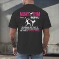 Muay Thai Mom Definition Muay Thai Mother Muay Thai Mama Men's Back Print T-Shirt