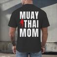 Muay Thai Mom Martial Artis Combat Sports Mother's Day Men's Back Print T-Shirt
