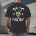 Muay Thai Oni Fight Team Kickboxing Men's Back Print T-Shirt