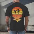 Muay Thai Shirt Retro Sunset 70s Vintage Muay Thai Men's Back Print T-Shirt