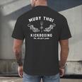 Muay Thai Twin Tigers MMA Warrior Fight Shirt Men's Back Print T-Shirt