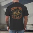 Muay Thai Vintage Thai Boxing Warrior Art Of 8 Limbs Men's Back Print T-Shirt