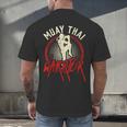 Muay Thai Warrior Fighter Boxing Martial Arts Hobby Men's Back Print T-Shirt