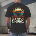 Musician Drummer Music Lover Drum Kit Men's Back Print T-Shirt Musician Drummer Music Lover Drum Kit Men's Back Print T-Shirt