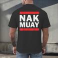 Nak Muay Thai Kickboxing MMA Men's Back Print T-Shirt Nak Muay Thai Kickboxing MMA Men's Back Print T-Shirt