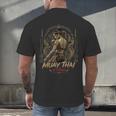 Old School Muay Thai Student Thai Boxing Fighter Men's Back Print T-Shirt Old School Muay Thai Student Thai Boxing Fighter Men's Back Print T-Shirt