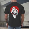 Panda Bear Karate Kickboxing Muay Thai Martial Arts Men's Back Print T-Shirt Panda Bear Karate Kickboxing Muay Thai Martial Arts Men's Back Print T-Shirt