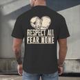 Respect All Fear None Muay Thai Men's Back Print T-Shirt