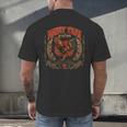 Retro Muay Thai Woman Thai Boxing Warrior Fighter Chicken Men's Back Print T-Shirt