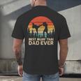 Retro Vintage Best Muay Thai Dad Ever Father's Day Men's Back Print T-Shirt Retro Vintage Best Muay Thai Dad Ever Father's Day Men's Back Print T-Shirt