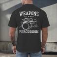 Rock Musician Drummer Drum Kit Men's Back Print T-Shirt Rock Musician Drummer Drum Kit Men's Back Print T-Shirt