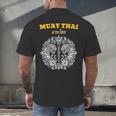 Sak Yant Muay Thai Art Tattoo Twin Tiger Kickboxing Thailand Men's Back Print T-Shirt Sak Yant Muay Thai Art Tattoo Twin Tiger Kickboxing Thailand Men's Back Print T-Shirt