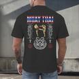 Sawadee Thai Traditional Sak Yant Thai Twin Tiger Muay Thai Men's Back Print T-Shirt