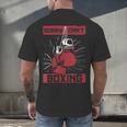 Sorry Can't Boxing Professional Boxer Muay Thai Boxing Men's Back Print T-Shirt