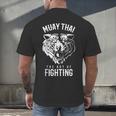 Tiger Muay Thai And Kickboxing Men's Back Print T-Shirt Tiger Muay Thai And Kickboxing Men's Back Print T-Shirt