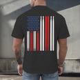 USA Flag Drummer Music Drum Kit Men's Back Print T-Shirt USA Flag Drummer Music Drum Kit Men's Back Print T-Shirt
