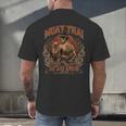 Weathered Muay Thai Fighter Thai Boxing Warrior Art Men's Back Print T-Shirt