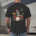 Women's Skeleton Drummer Skull Drum Kit Halloween Men's Back Print T-Shirt Women's Skeleton Drummer Skull Drum Kit Halloween Men's Back Print T-Shirt