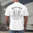The Art Of 8 Limbs Muay Thai Men's Back Print T-Shirt The Art Of 8 Limbs Muay Thai Men's Back Print T-Shirt