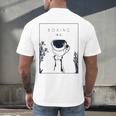 Boxing Chinese Hanzi Muay Thai Kickboxer Fan Boxing Men's Back Print T-Shirt
