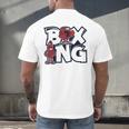 Boxing Professional Boxer Muay Thai Kickboxer Fan Boxing Men's Back Print T-Shirt Boxing Professional Boxer Muay Thai Kickboxer Fan Boxing Men's Back Print T-Shirt